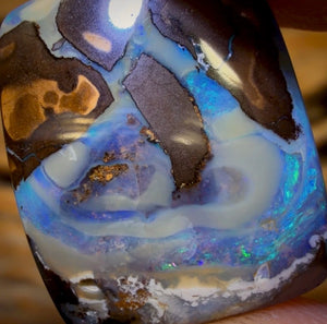 Dad Ring Stone! 32.4cts - “Whirl Pool” Yowah Nut Opal. Australian Boulder Opal