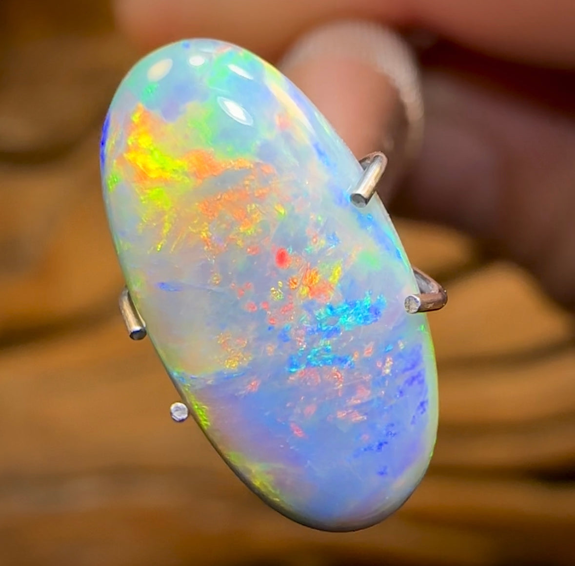2.2cts - Australian Black Opal from Lightning Ridge - Opal Whisperers