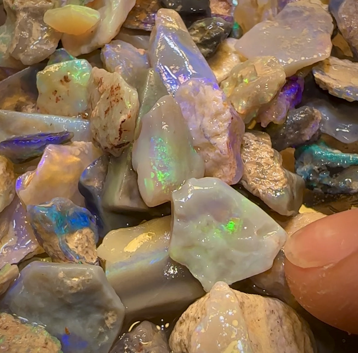 🔒540cts - 50+ Lightning Ridge Opal Rough. Serious Cutters Parcel! New Price Bargain