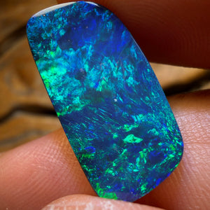 18.5cts - Best of the Best Blue Greens TOP Australian Boulder Opal Doublet Pair