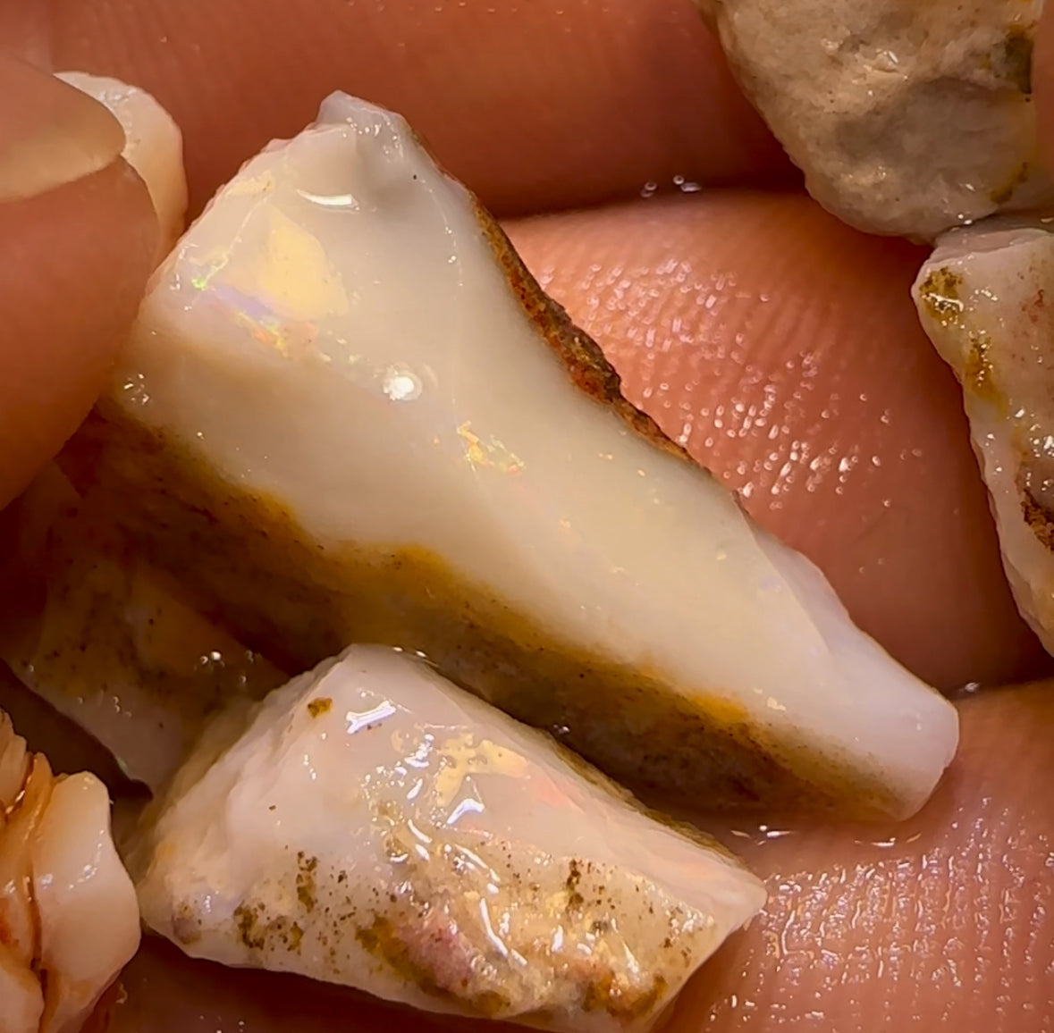 50.6cts - 10x South Australian Rare Mintabie Opal Rough Parcel