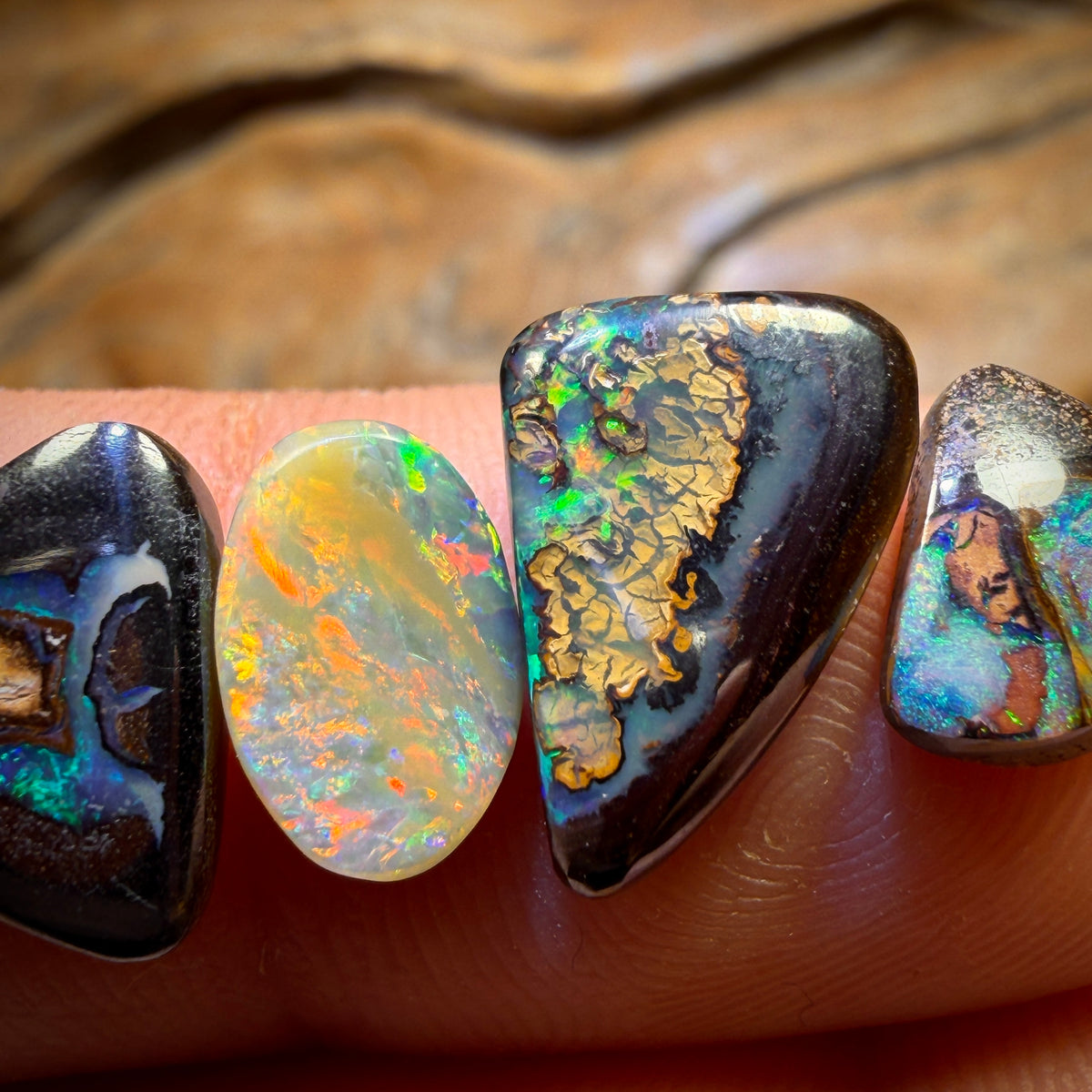 🔒15.4cts - 6x Australian Boulder Opal’s. Wholesale Dealers Parcel