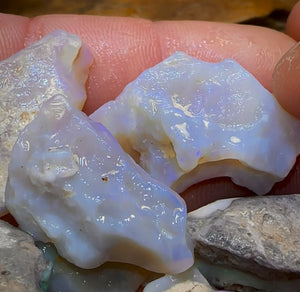 🔒201.2cts - 12x Lightning Ridge Opal Rough Parcel. Serious Cutters!