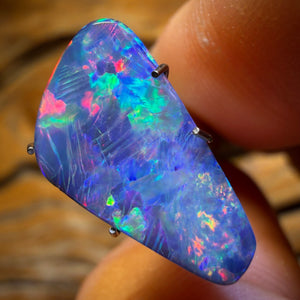 3.2cts - Australian Boulder Opal Doublet Awesome Magenta!!!
