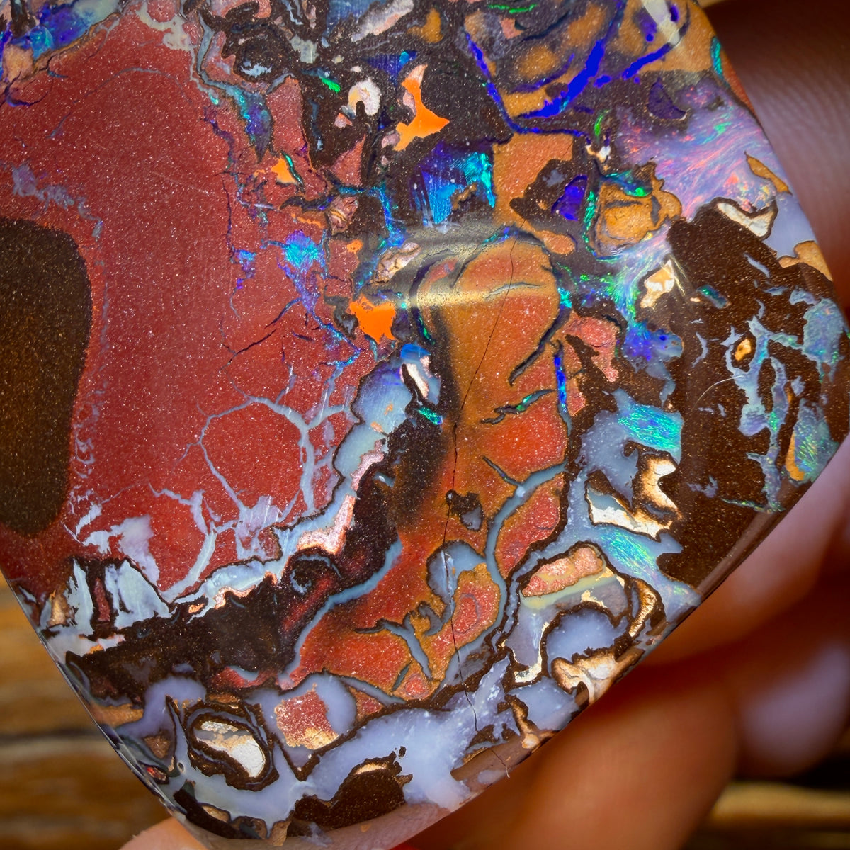 325.1cts - Top Tribal Massive Australian Boulder Opal Polished Specimen