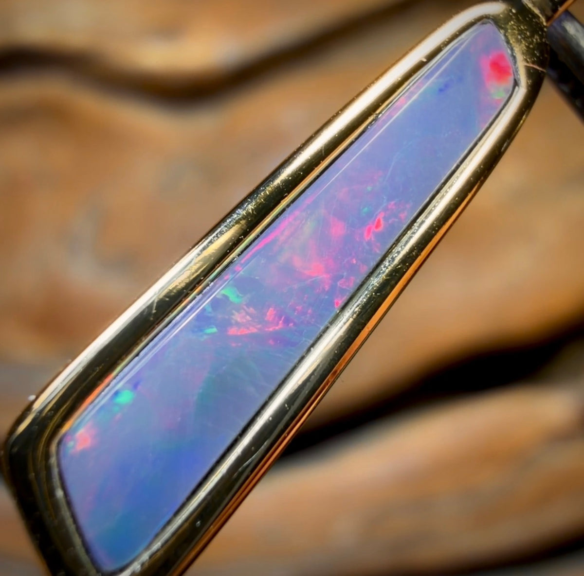 Sterling Silver - Queensland Boulder Opal Doublet Pendant