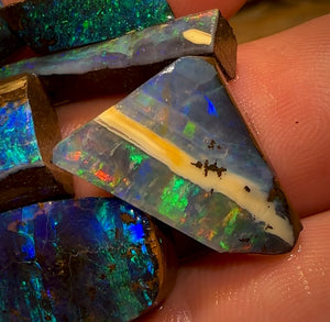 82.8cts - 8x High Quality Australian Boulder Opal Preform Rubs