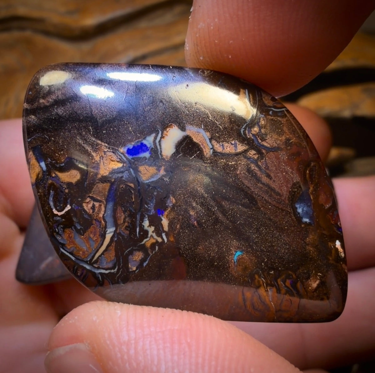 158.3cts - 3x Australian Tribal Boulder Opal’s. Wholesale Dealers Parcel Bargain