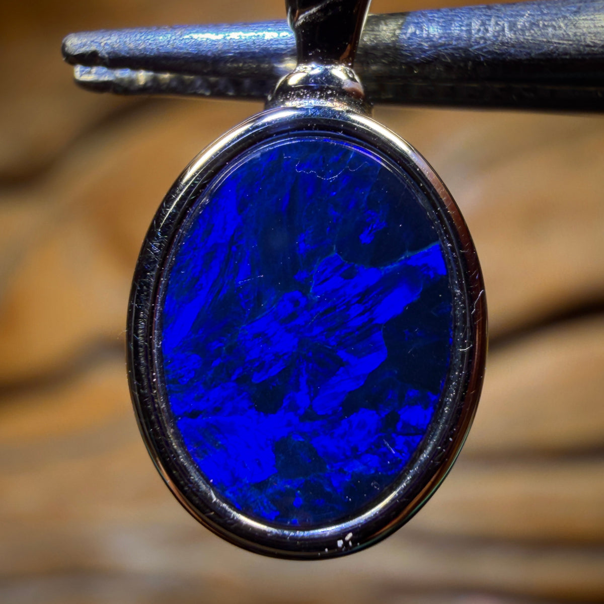 Sterling Silver - Queensland Boulder Opal Doublet Pendant