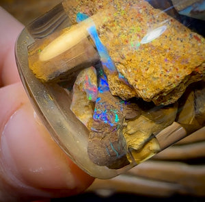 102.7cts - Vial Rough Queensland Boulder Opal - Opal Whisperers