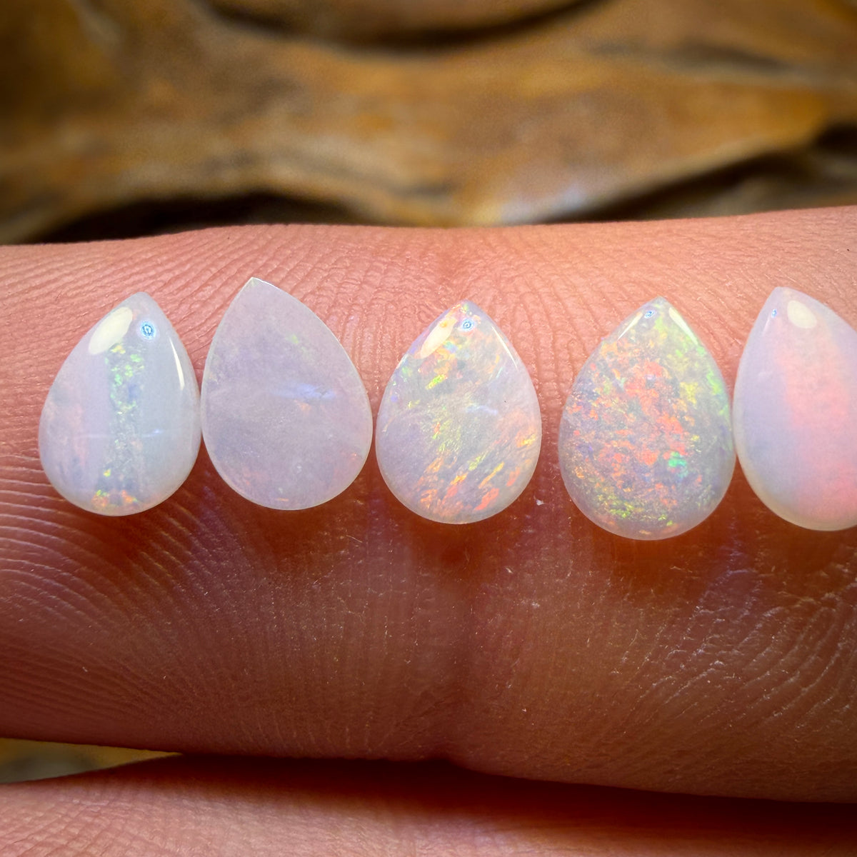🔒2.2cts - 8x South Australian White Opal’s. Wholesale Dealers Parcel