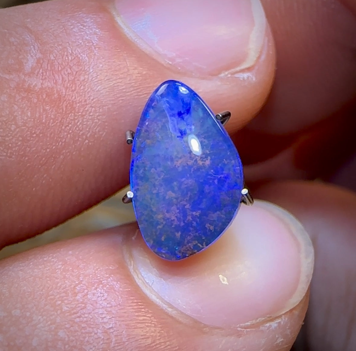 2.25cts - “Electric Shallows” Queensland Boulder Seam Opal