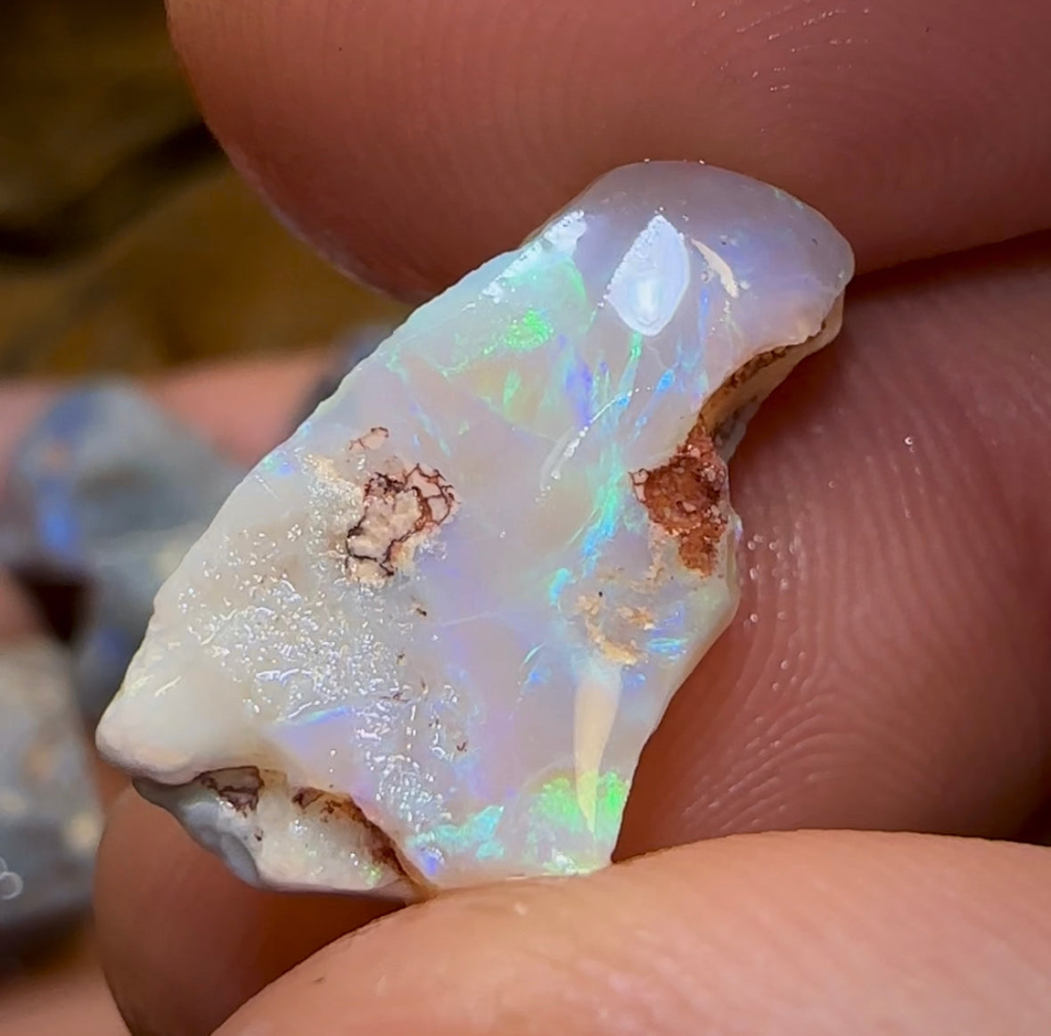 (Template) 114.2cts - 9x Lightning Ridge Dark Opal Rough Parcel - Opal Whisperers