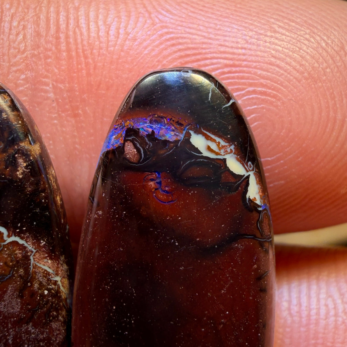25.3cts - Stammes Boulder-Opal-Paar aus Queensland