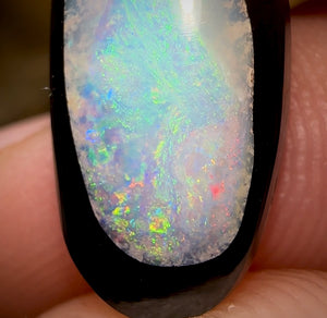 7.6cts - Filly Framed Yowah Nut Kernel Opal, Super Clean and Rare - Opal Whisperers