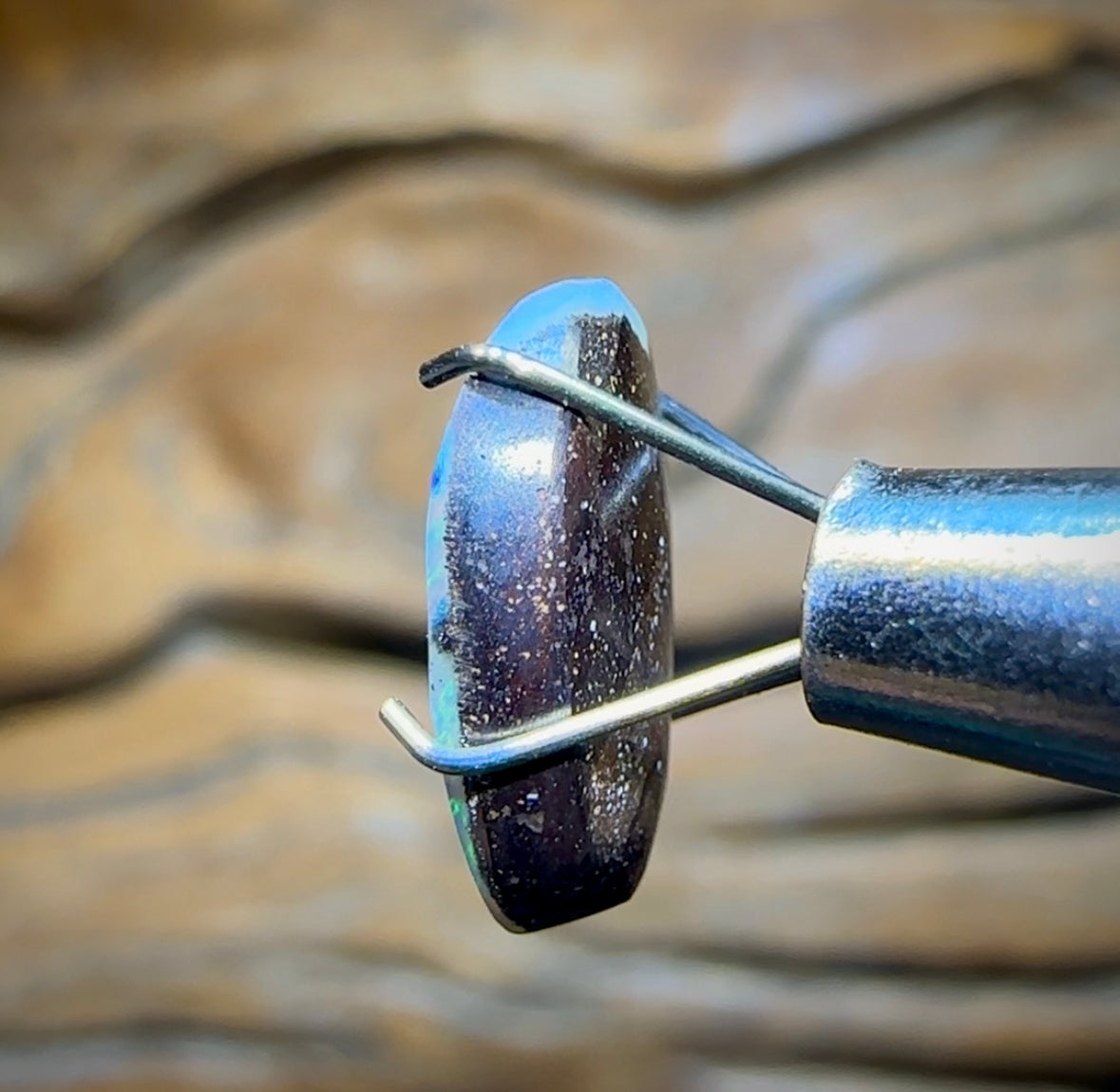 2.9cts - “Ice aka Scandinavian Blue”Queensland Boulder Opal from Winton - Opal Whisperers