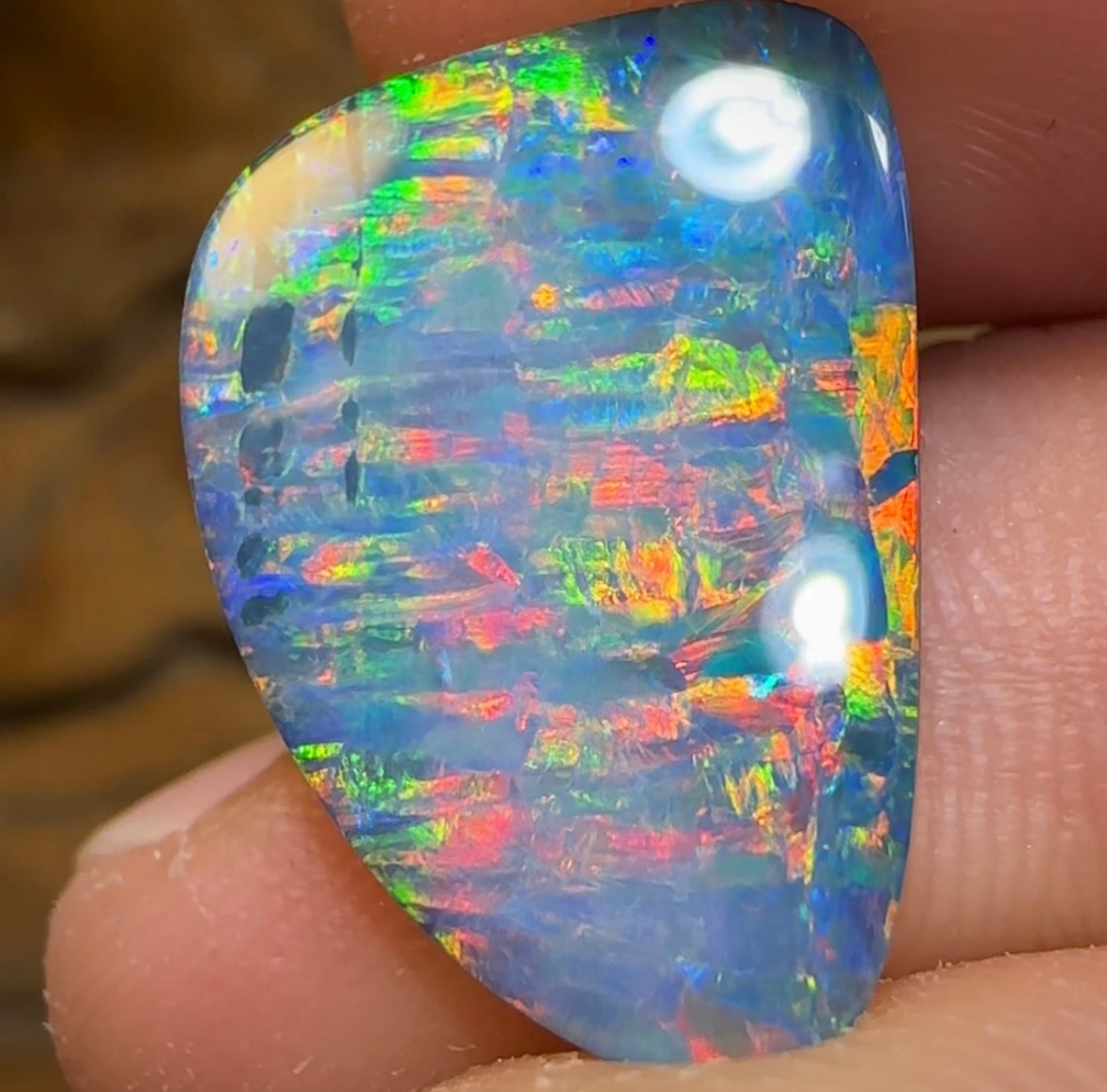 6.1cts - Largest Australian Boulder Opal Doublet Heritage Collection - Opal Whisperers