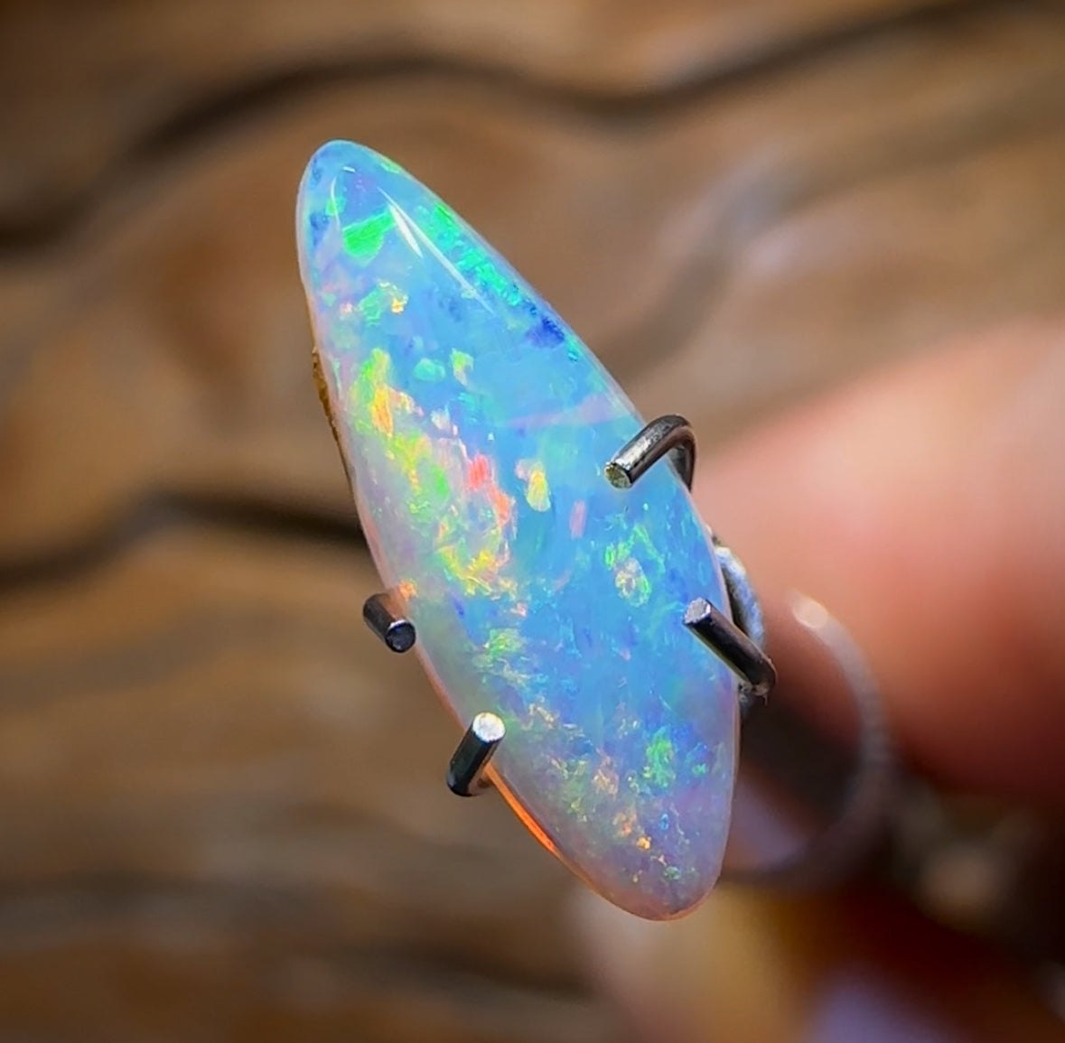 0.83cts - Top Quality Small But Sweet Solid GEM Australian Boulder Pipe Opal
