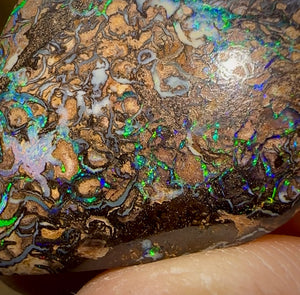 42.9cts - Yowah Nut Opal. Tribal Pattern Spot the Pictures, Bargain