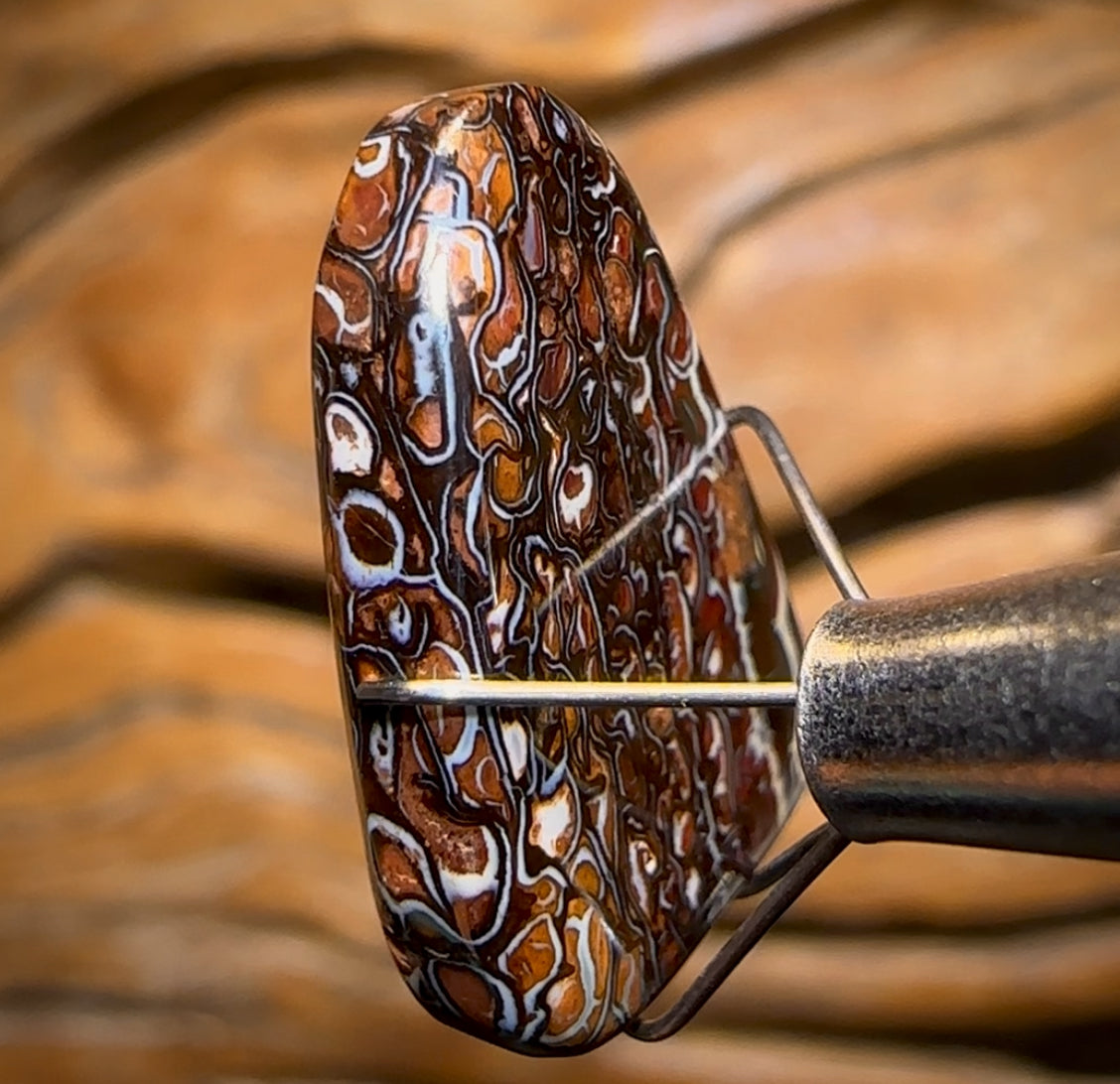 12.7cts - Coolest Art of Opal Pattern Queensland Boulder Opal from Koroit