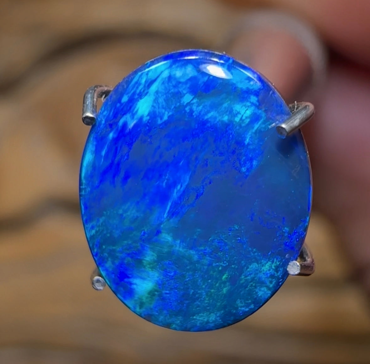 1.9cts - Lightning Ridge Black Opal Doublet - Opal Whisperers