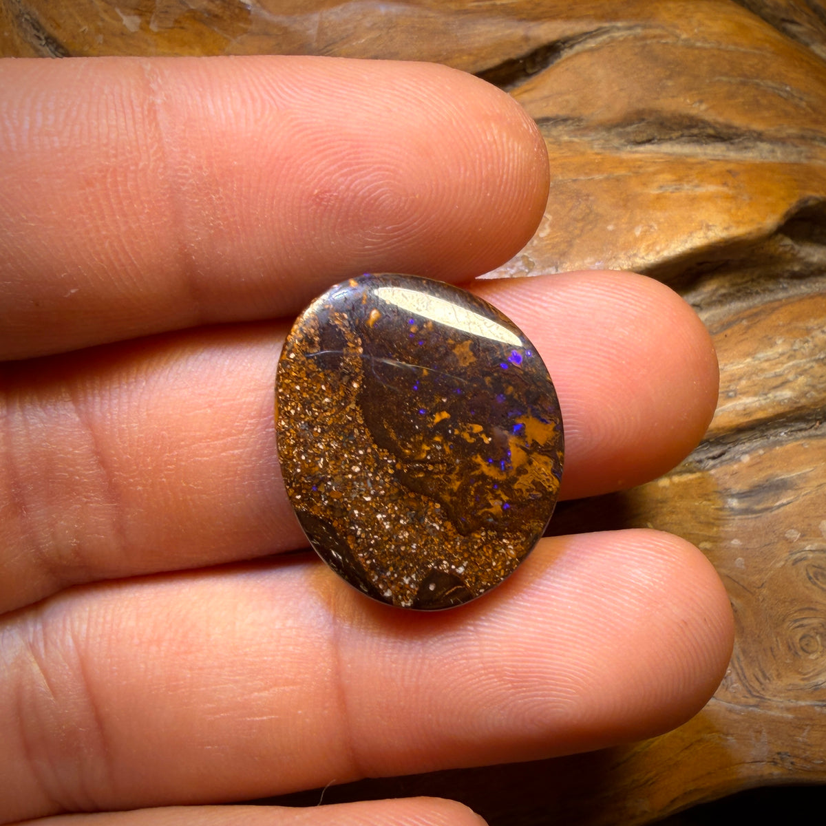 22.9cts - “Blue Tribal Magic” Queensland Boulder Opal from Yowah