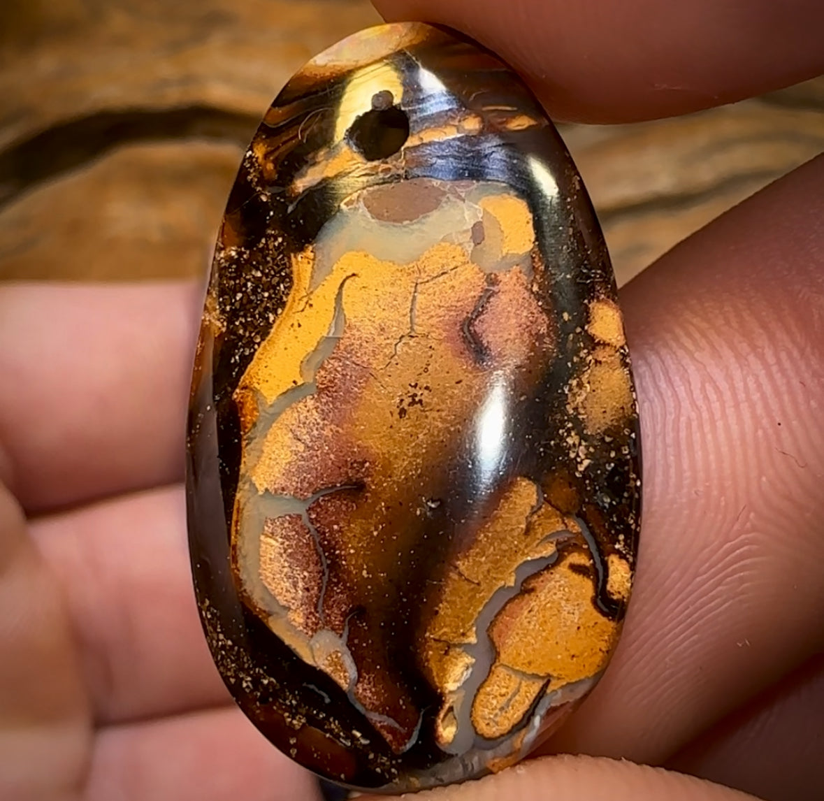 🔒115.6cts - 6x Great Tribal Queensland Boulder Opal Parcel. Yowah Nut Parcel