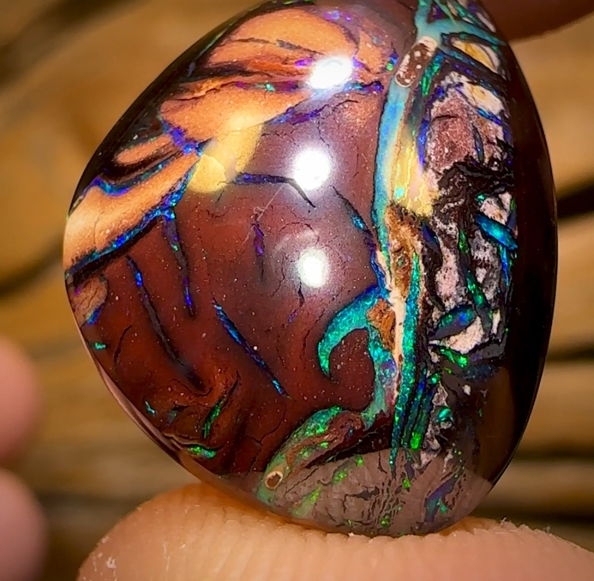 38.7cts - Tribal Queensland Boulder Opal Matching Pair