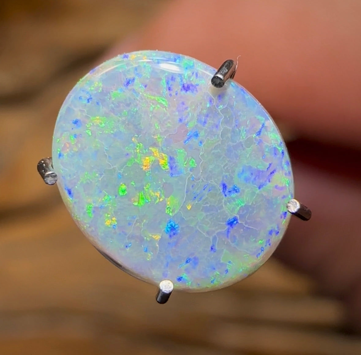 0.95cts - Australian Light Opal from Lightning Ridge - Opal Whisperers