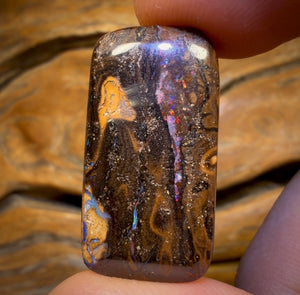 48.5cts - Candy Cane Swirls Yowah Nut Opal. Australian Boulder Opal