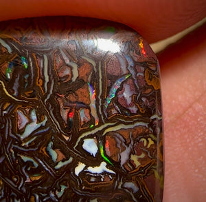 13.1cts - Tribal Pattern Queeensland Boulder Opal - Opal Whisperers