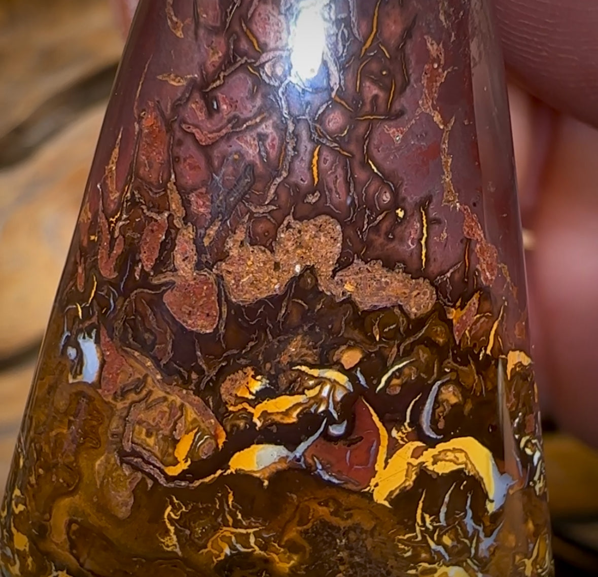 Auction Fall-Through = Your Gain! 🔥 Now More Than 50% Off RRP 🚨 47 x 26mm - Drilled Boulder Opal Pendant w/ Eco Friendly Vegan Cord