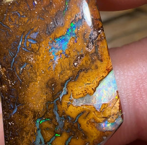 17.3cts - Australian Boulder Opal HALF PRICE TRIBAL - Opal Whisperers