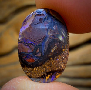 Half Price Card! 3.5cts - Tribal Yowah Nut Opal. Australian Boulder Opal