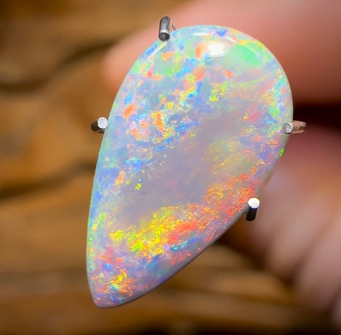2.05cts - Australian Semi Black Opal from Lightning Ridge - Opal Whisperers