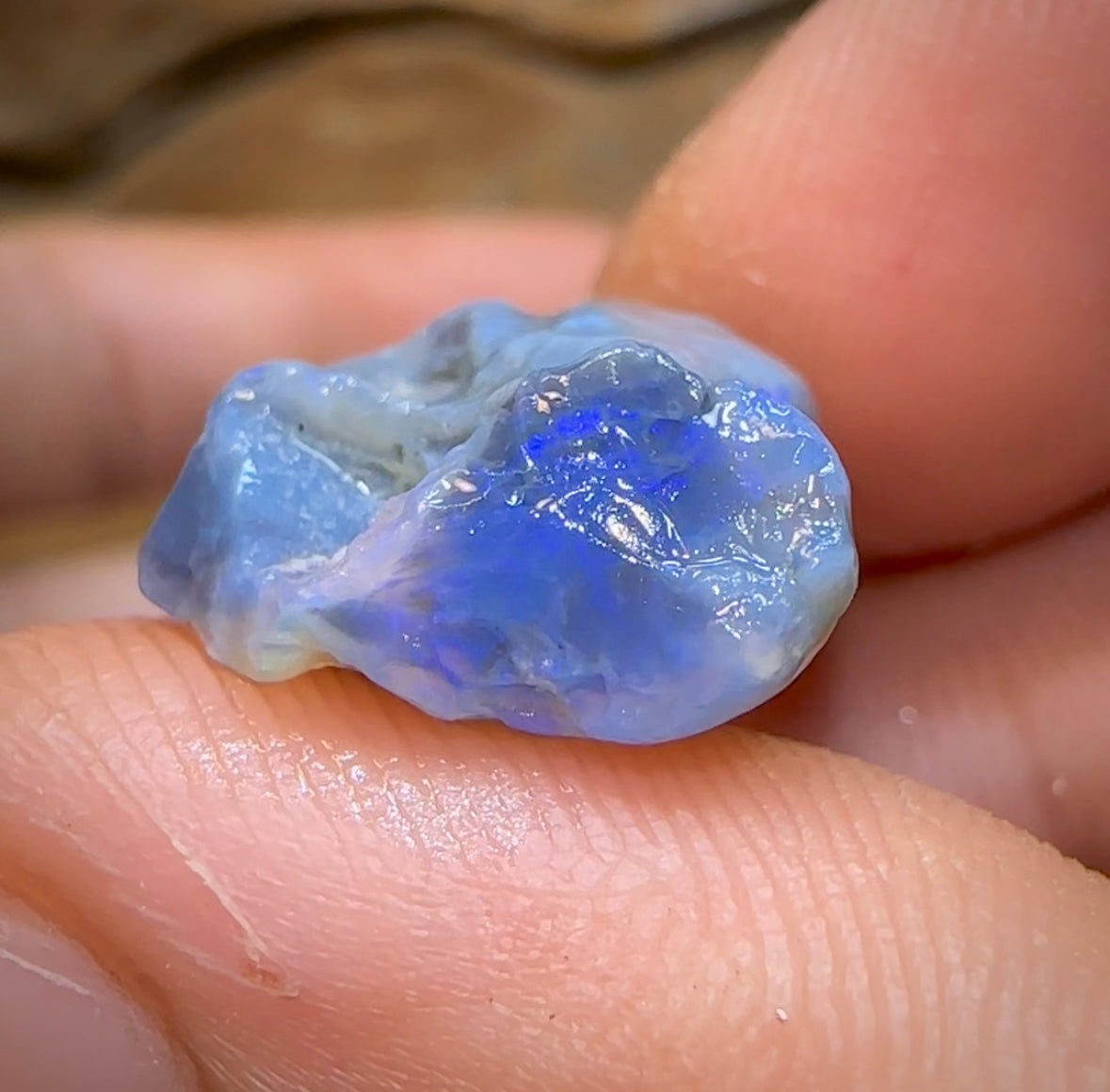 40.3cts - 3x Lightning Ridge Crystal and Dark Opal Rough - Opal Whisperers