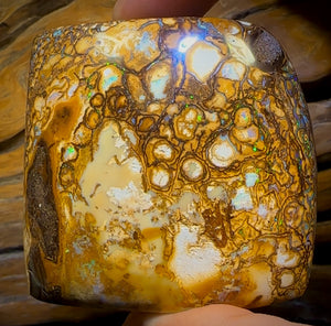 617.5cts - Tan Tribal Queensland Boulder Opal. Polished Specimen