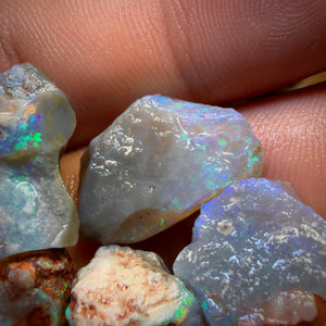 37.1cts - 5x Lightning Ridge Opal Rough Parcel