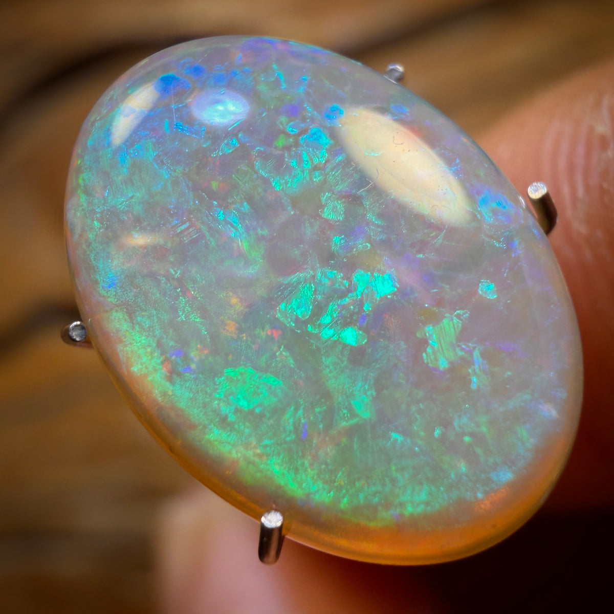 3.6cts - GEM South Australian Dark Crystal Opal Double Sided Quality