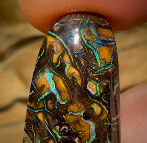 44.4cts - Australian Boulder Opal. Tribal Pattern