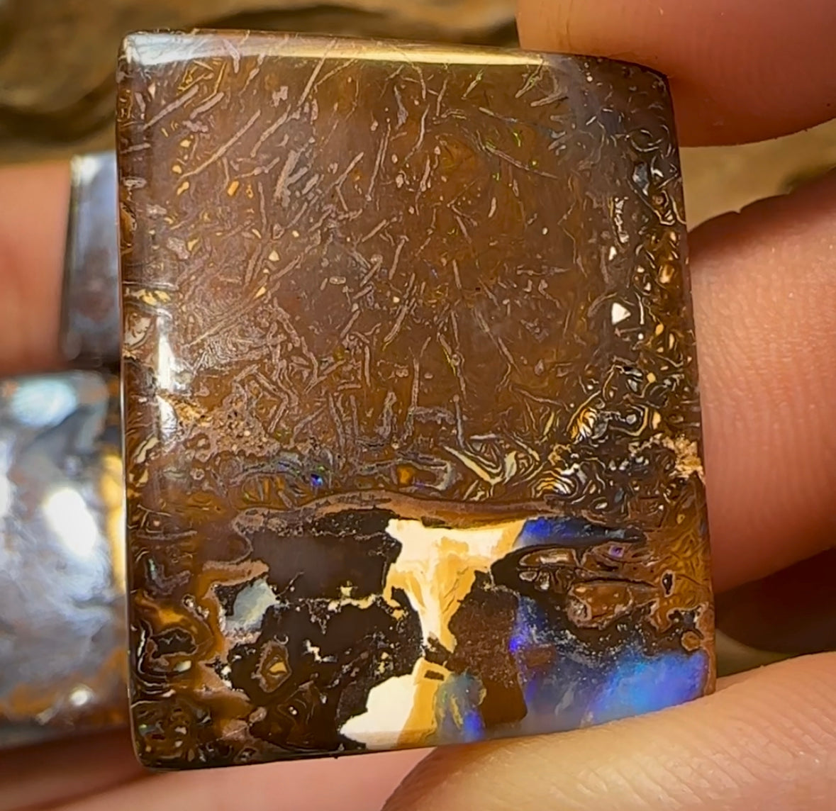 126.1cts - 3x Tribal Queensland Boulder Opal Parcel - Opal Whisperers