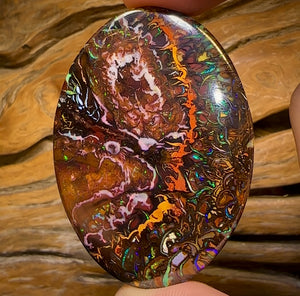 187.1cts - “Massive Big Boy Double Sided Picture Stone” Top Tribal Queensland Boulder Opal.