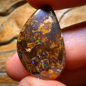 24.7cts - Tribal Yowah Nut Opal. Australian Opal
