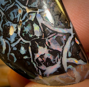 71.4cts - Rare Tribal Black Boulder Opal from Koroit