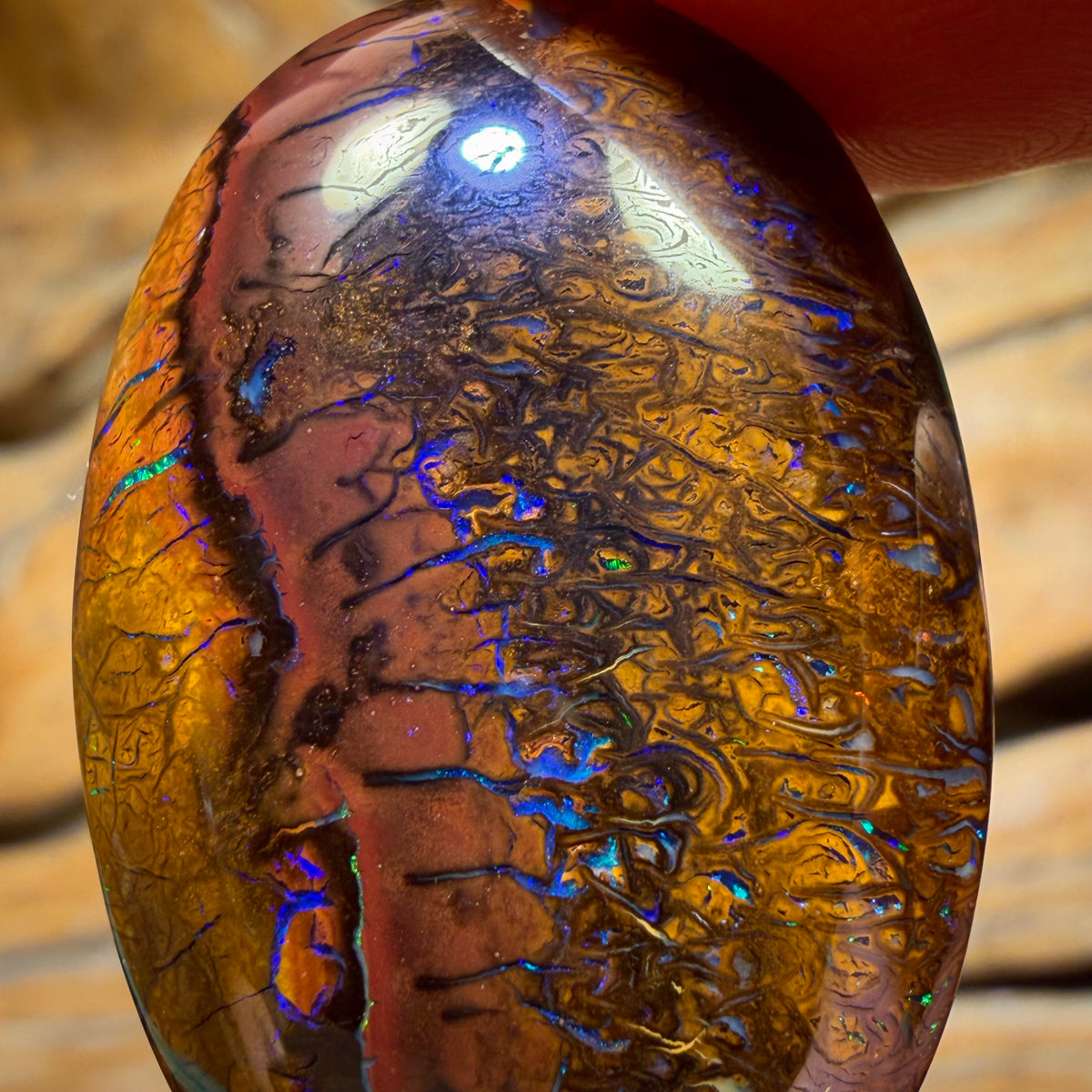 Bargain Card! 58.7cts - Tribal Yowah Nut Opal. Australian Opal