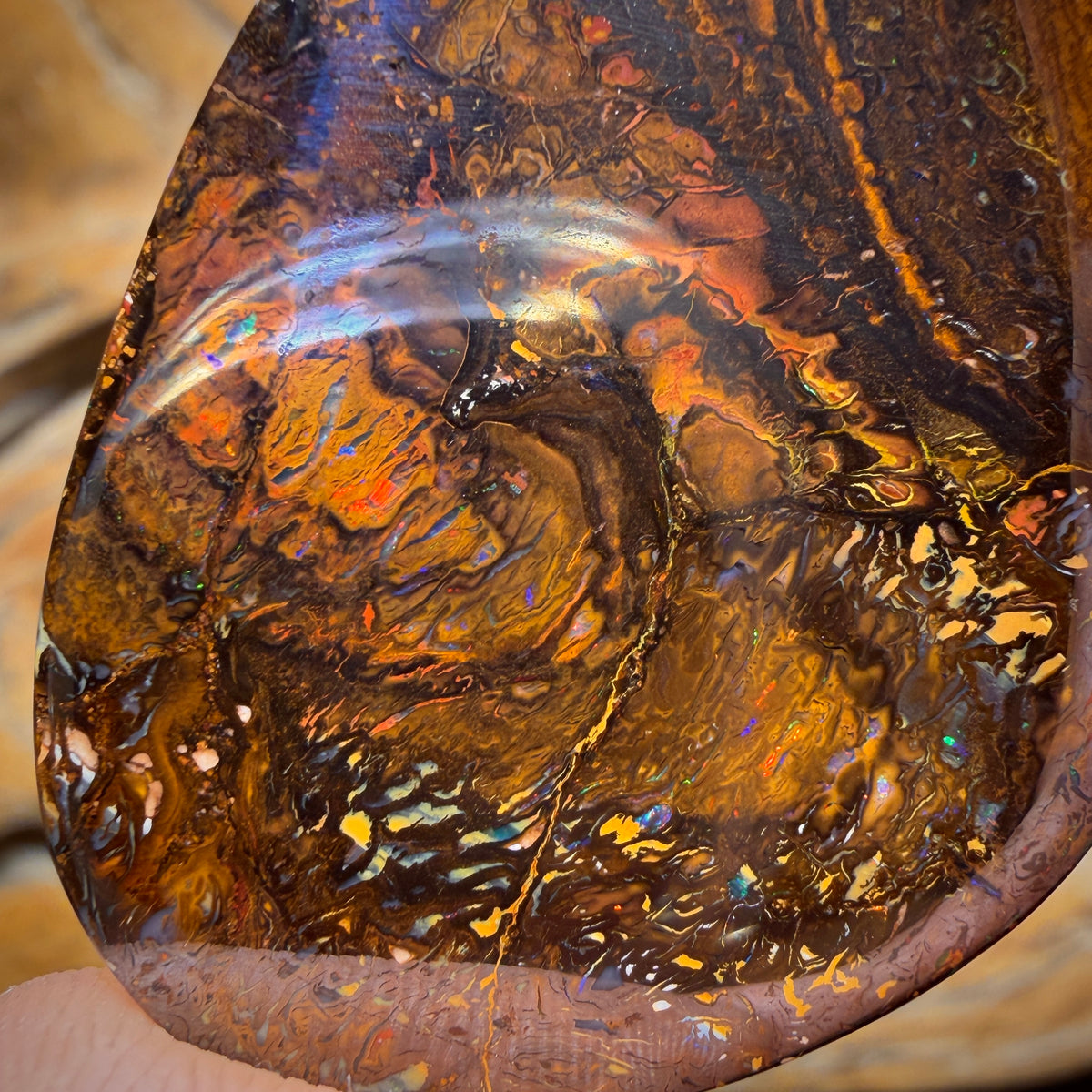 60.6cts - Tribal Yowah Nut Opal. Australian Opal