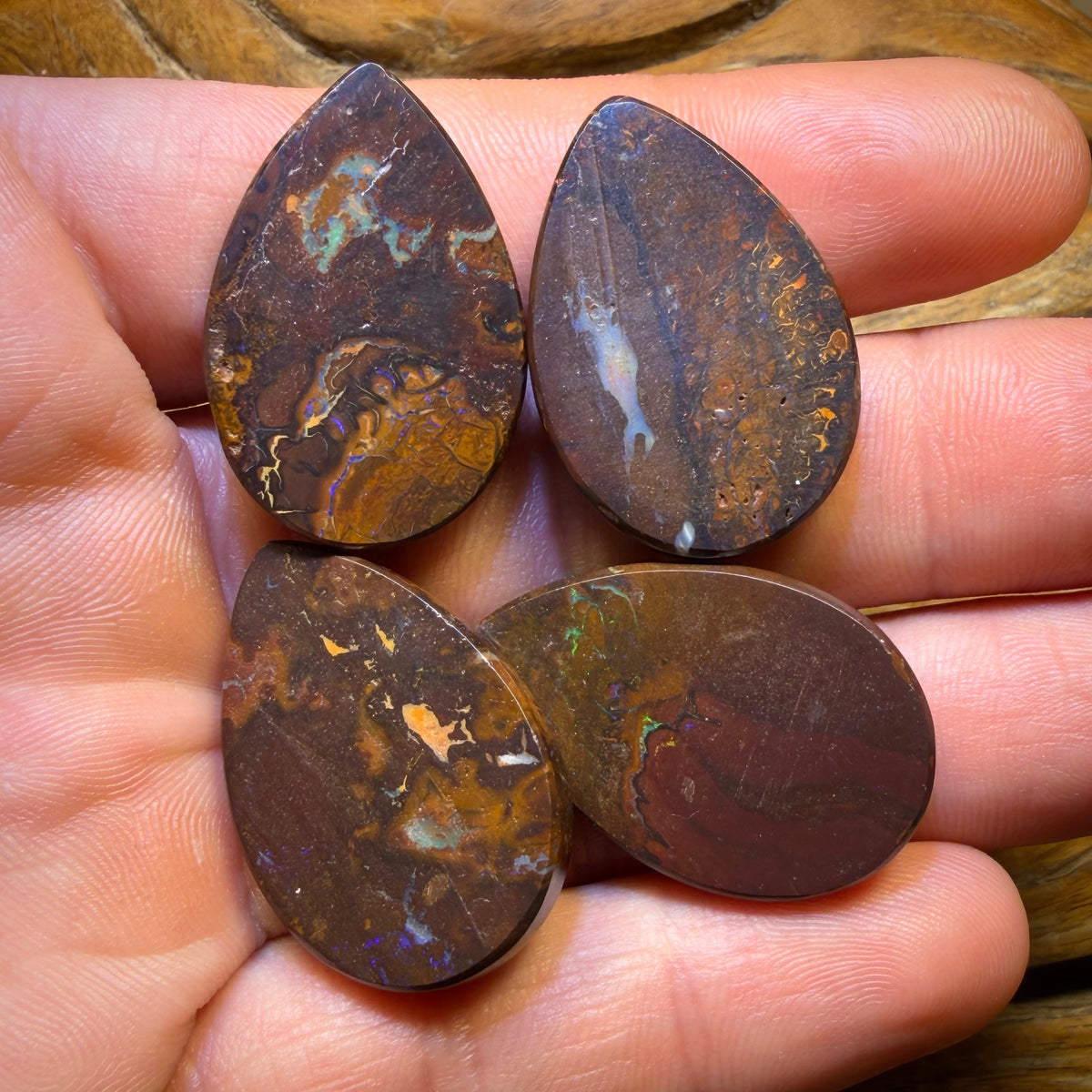 140.1cts - 4x Australian Tribal Boulder Opal’s. Wholesale Parcel