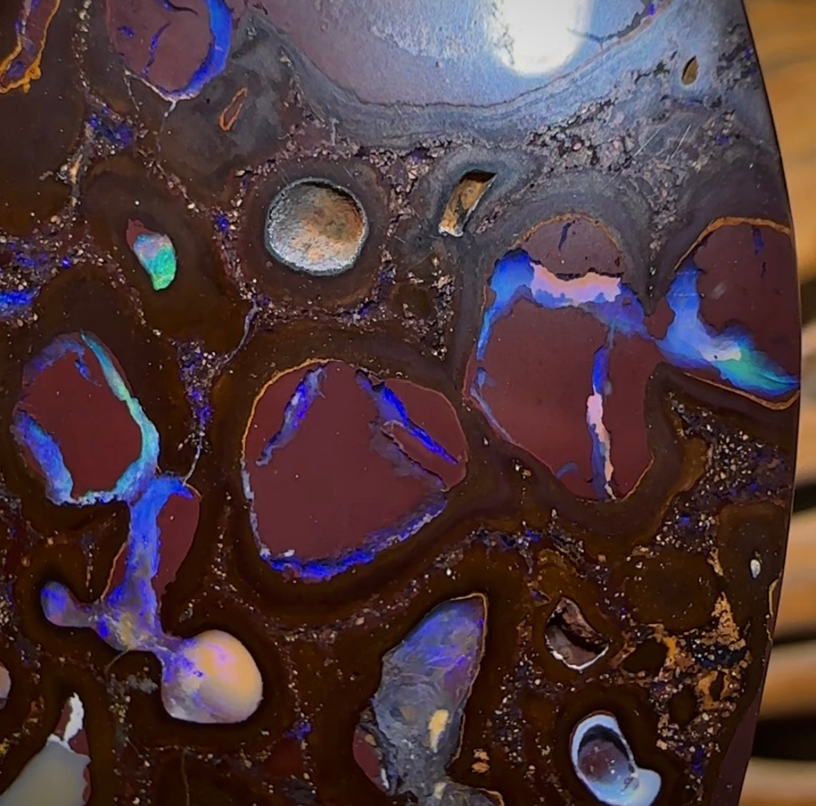 50.9cts - Large Koroit Nut Conglomerate Opal. Double Sided