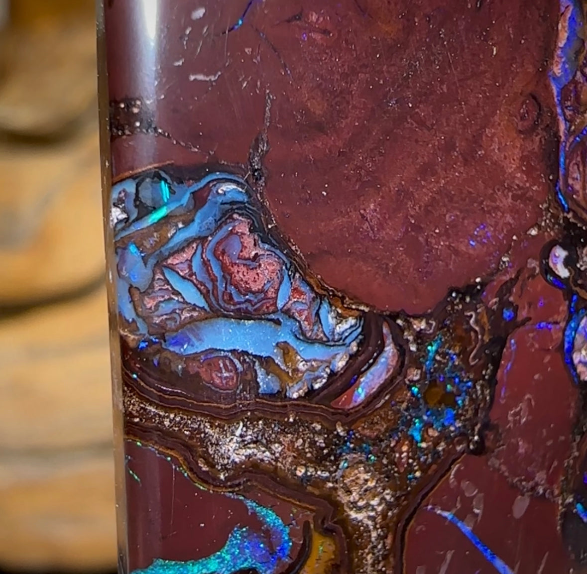 58.9cts - Queensland Boulder Opal Double Sided - Opal Whisperers