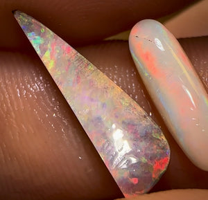 6.3cts - 2x Quality Australian Boulder Seam Opal Rubs Parcel